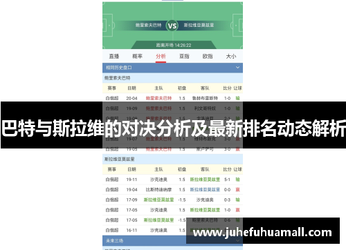 巴特与斯拉维的对决分析及最新排名动态解析
